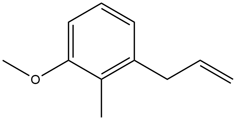 1-Methoxy-2-methyl-3-(2-propen-1-yl)benzene Structure