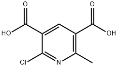 3,5-Pyridinedicarboxylic acid, 2-chloro-6-methyl- Structure