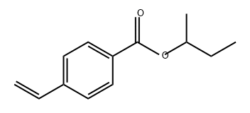 Benzoic acid, 4-ethenyl-, 1-methylpropyl ester 구조식 이미지