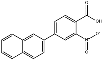 4-(Naphthalen-2-yl)-2-nitrobenzoic acid Structure