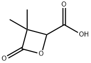 2-Oxetanecarboxylic acid, 3,3-dimethyl-4-oxo- Structure