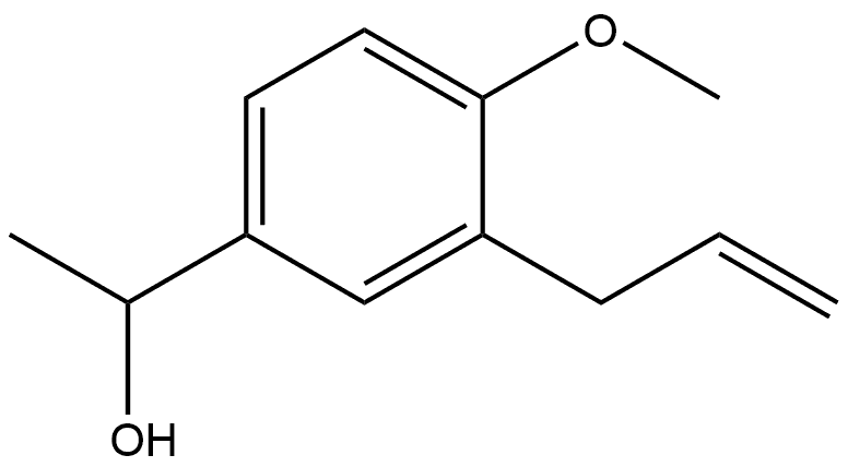 4-Methoxy-α-methyl-3-(2-propen-1-yl)benzenemethanol Structure