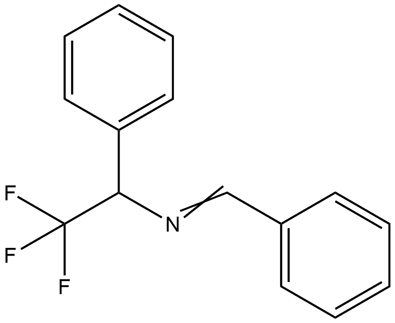 Benzenemethanamine, N-(phenylmethylene)-α-(trifluoromethyl)- Structure