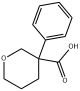 Tetrahydro-3-phenyl-2H-pyran-3-carboxylic acid Structure