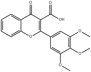 4-Oxo-2-(3,4,5-trimethoxyphenyl)-4H-chromene-3-carboxylic acid Structure