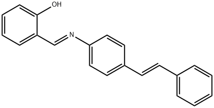 2-[(E)-({4-[(E)-2-Phenylethenyl]phenyl}imino)methyl]phenol Structure