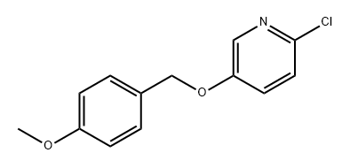 Pyridine, 2-chloro-5-[(4-methoxyphenyl)methoxy]- Structure