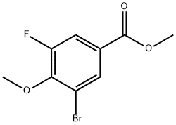 Methyl 3-Bromo-5-fluoro-4-methoxybenzoate Structure