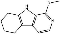 5H-Pyrido[3,4-b]indole, 6,7,8,9-tetrahydro-1-methoxy- Structure