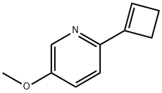 Pyridine, 2-(1-cyclobuten-1-yl)-5-methoxy- 구조식 이미지