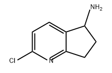 5H-Cyclopenta[b]pyridin-5-amine, 2-chloro-6,7-dihydro- Structure