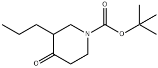 1-Piperidinecarboxylic acid, 4-oxo-3-propyl-, 1,1-dimethylethyl ester Structure