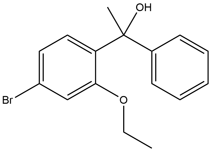 4-Bromo-2-ethoxy-α-methyl-α-phenylbenzenemethanol Structure