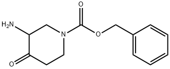 1-Piperidinecarboxylic acid, 3-amino-4-oxo-, phenylmethyl ester Structure