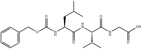 Glycine, N-[N-[N-[(phenylmethoxy)carbonyl]-L-leucyl]-L-valyl]- (9CI) Structure