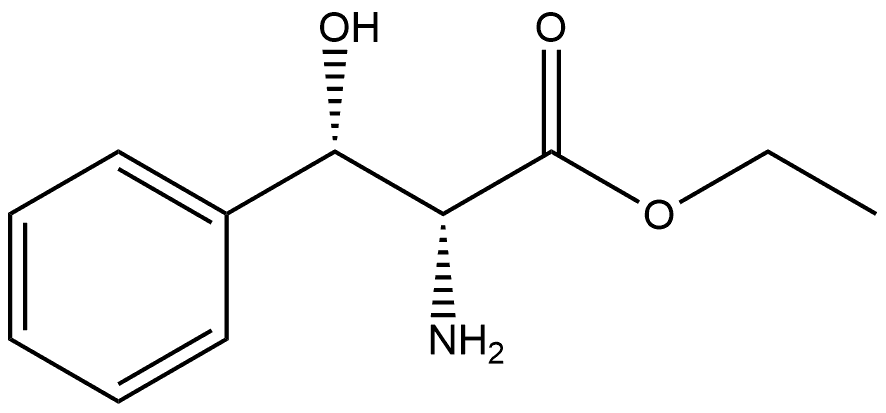 D-Phenylalanine, β-hydroxy-, ethyl ester, (βS)- 구조식 이미지