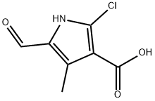 1H-Pyrrole-3-carboxylic acid, 2-chloro-5-formyl-4-methyl- Structure