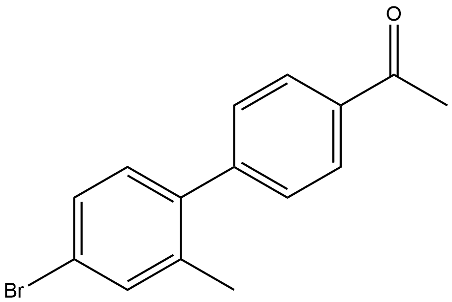 1-(4'-Bromo-2'-methyl[1,1'-biphenyl]-4-yl)ethanone Structure