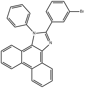 1H-Phenanthro[9,10-d]imidazole, 2-(3-bromophenyl)-1-phenyl- Structure