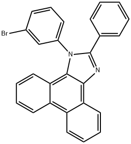 1H-Phenanthro[9,10-d]imidazole, 1-(3-bromophenyl)-2-phenyl- Structure