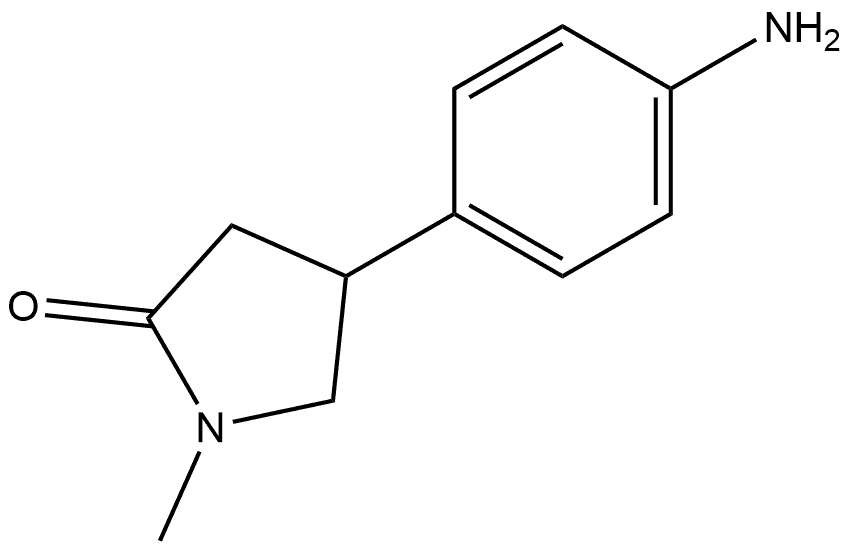 4-(4-aminophenyl)-1-methylpyrrolidin-2-one Structure