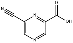 2-Pyrazinecarboxylic acid, 6-cyano- 구조식 이미지