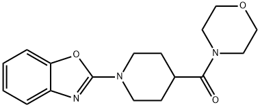 [1-(2-Benzoxazolyl)-4-piperidinyl]-4-morpholinylmethanone Structure