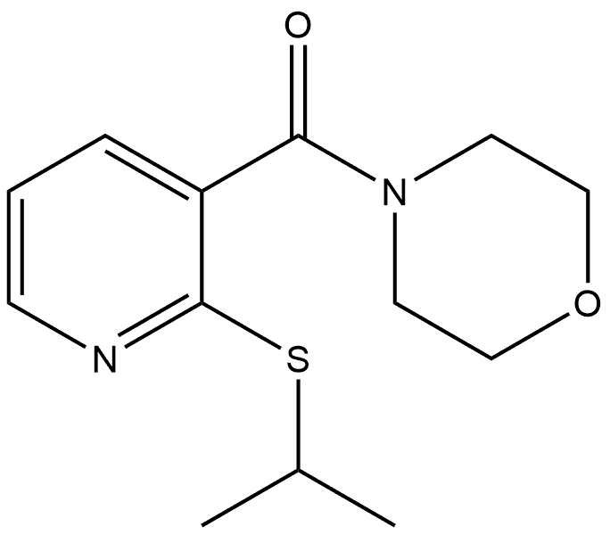 2-[(1-Methylethyl)thio]-3-pyridinyl]-4-morpholinylmethanone Structure