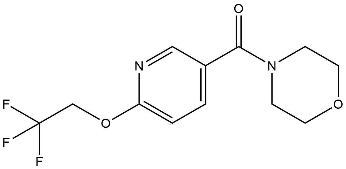 4-Morpholinyl[6-(2,2,2-trifluoroethoxy)-3-pyridinyl]methanone Structure