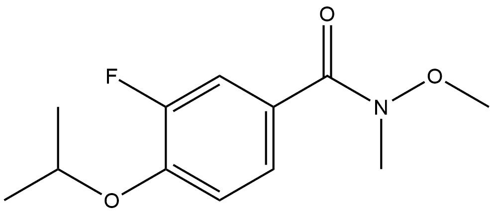 3-Fluoro-N-methoxy-N-methyl-4-(1-methylethoxy)benzamide Structure