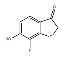 3(2H)-Benzofuranone, 7-fluoro-6-hydroxy- Structure