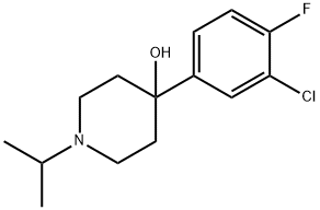 4-Piperidinol, 4-(3-chloro-4-fluorophenyl)-1-(1-methylethyl)- Structure