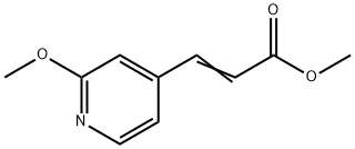 2-Propenoic acid, 3-(2-methoxy-4-pyridinyl)-, methyl ester Structure