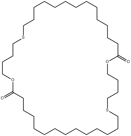 1,21-Dioxa-6,26-dithiacyclotetracontane-20,40-dione 구조식 이미지