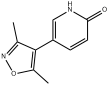 2(1H)-Pyridinone, 5-(3,5-dimethyl-4-isoxazolyl)- Structure