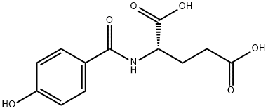 L-Glutamic acid, N-(4-hydroxybenzoyl)- 구조식 이미지