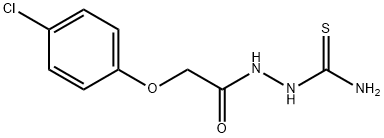 Acetic acid, 2-(4-chlorophenoxy)-, 2-(aminothioxomethyl)hydrazide Structure