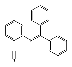 Benzonitrile, 2-[(diphenylmethylene)amino]- Structure