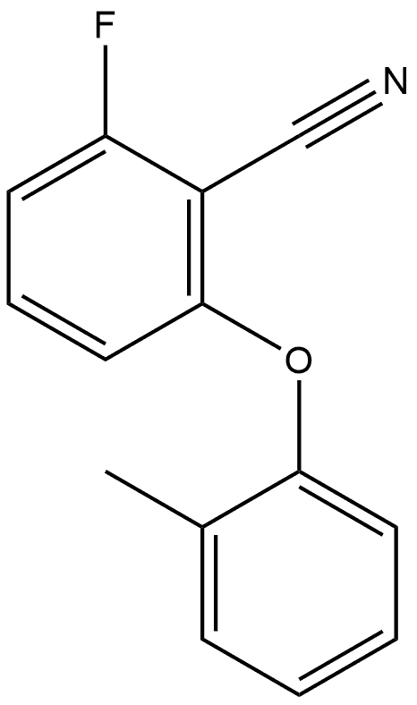 2-Fluoro-6-(2-methylphenoxy)benzonitrile Structure