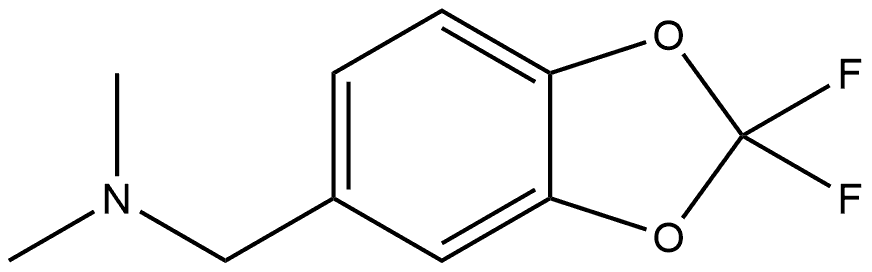 2,2-Difluoro-N,N-dimethyl-1,3-benzodioxole-5-methanamine Structure