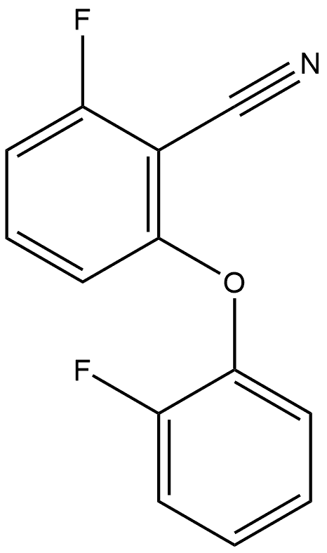 2-Fluoro-6-(2-fluorophenoxy)benzonitrile Structure