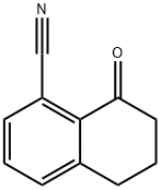 8-oxo-5,6,7-trihydronaphthalenecarbonitrile 구조식 이미지