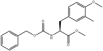 L-Tyrosine, O,3-dimethyl-N-[(phenylmethoxy)carbonyl]-, methyl ester Structure