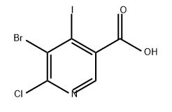 3-Pyridinecarboxylic acid, 5-bromo-6-chloro-4-iodo- Structure