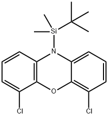 10H-Phenoxazine, 4,6-dichloro-10-[(1,1-dimethylethyl)dimethylsilyl]- Structure