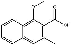 2-Naphthalenecarboxylic acid, 1-methoxy-3-methyl- Structure