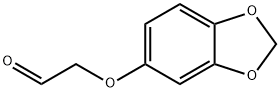 Acetaldehyde, 2-(1,3-benzodioxol-5-yloxy)- Structure