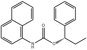 (S)-1-Phenylpropyl naphthalen-1-ylcarbamate Structure