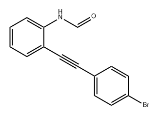 Formamide, N-[2-[2-(4-bromophenyl)ethynyl]phenyl]- Structure