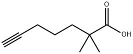 6-Heptynoic acid, 2,2-dimethyl- Structure